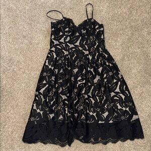 Lilly Pulitzer Camella Black and White Lace Dress 10